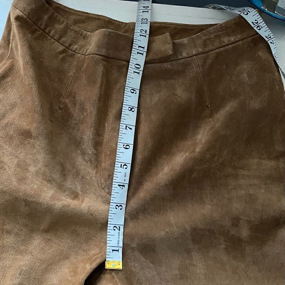 Bernardo Tan Real Suede Pants Size 8 New with tags - Picture 11 of 16
